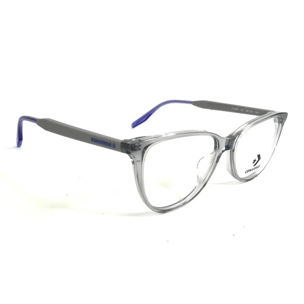 Converse Eyeglasses Frame CV5004 030 Transparent Grey Cat Eye Full Rim 52-15-140
